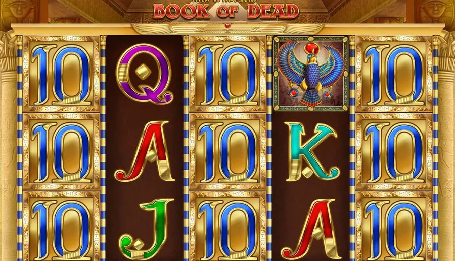 Book of Dead message bar reporting 3250 coins won on free sp